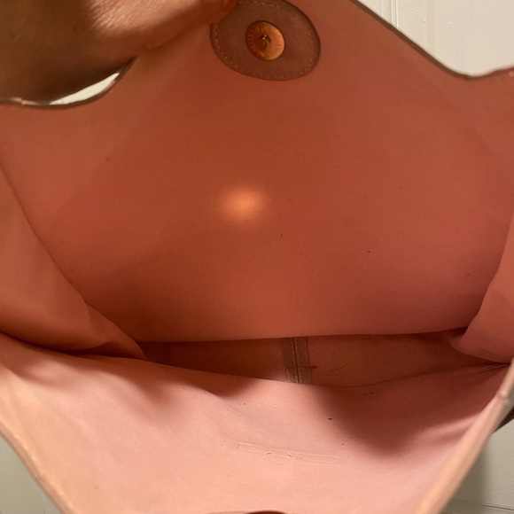 Ahdorned Classic Vegan Leather Messenger Crossbody Bag Light Pink - Picture 4 of 8